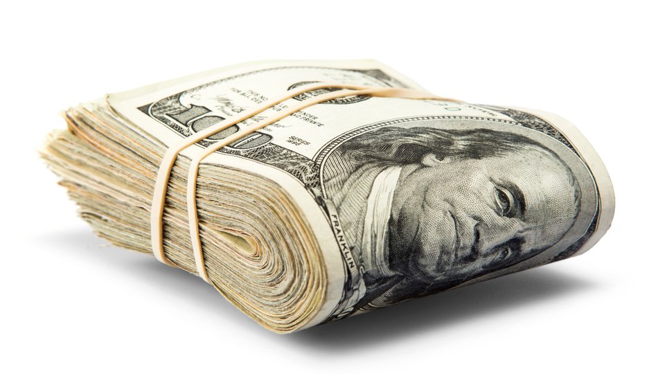 A big wad of cash